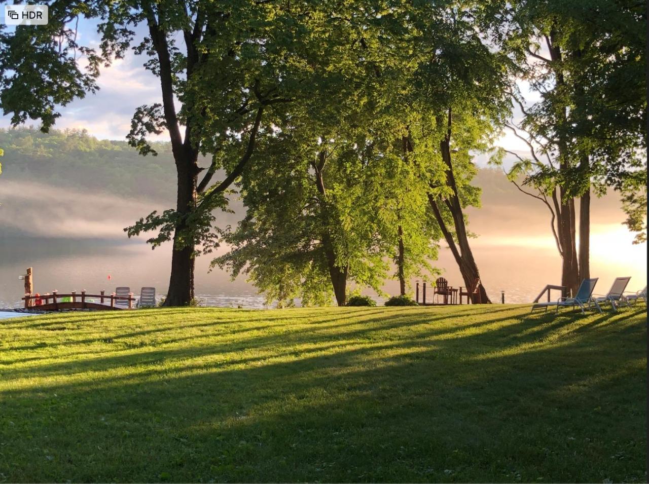 The Elms Waterfront Cottages Lake Luzerne Εξωτερικό φωτογραφία